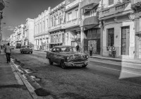 Old Pontiac Taxi in the streets of Havana