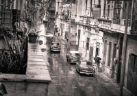 Rainy morning in Havana Cuba