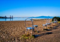 Chairs on the beach in Vancouver