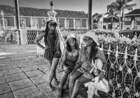 Three travellers in Trinidad Cuba