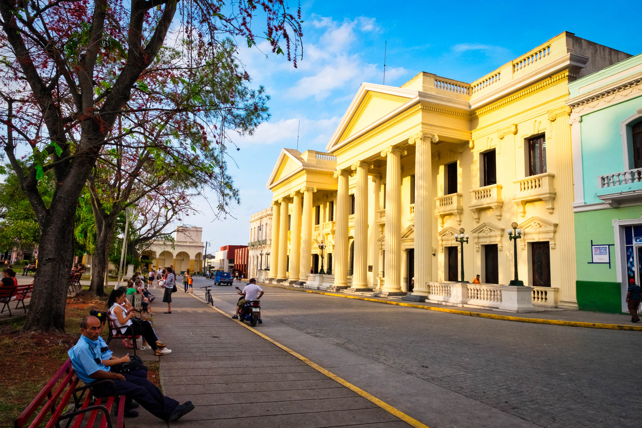 Walkway around Parque Vidal in Santa Clara Cuba