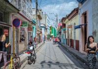 Daily life in the streets of Santa Clara Cuba
