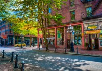 Cobble stone Street in Gastown, Vancouver
