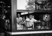 Restaurant workers on Granville Street