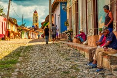 Street in Trinidad in the Hot Sun